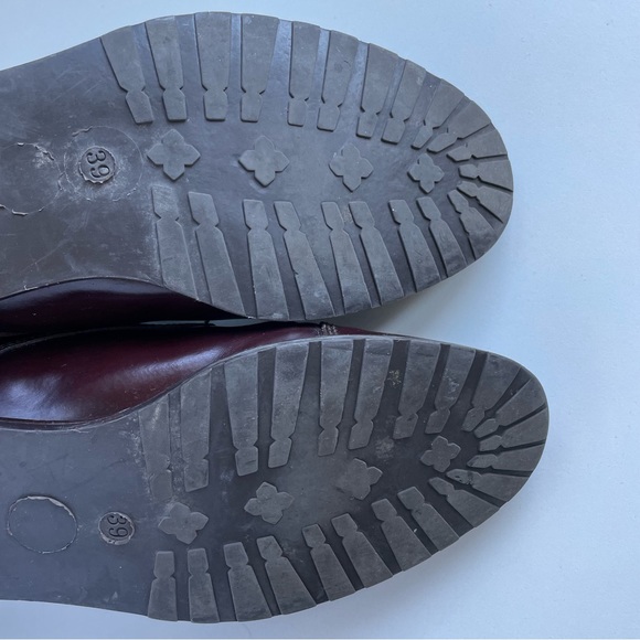 Burgundy Monkstraps Shoes 100% leather, size 9 - Picture 5 of 5